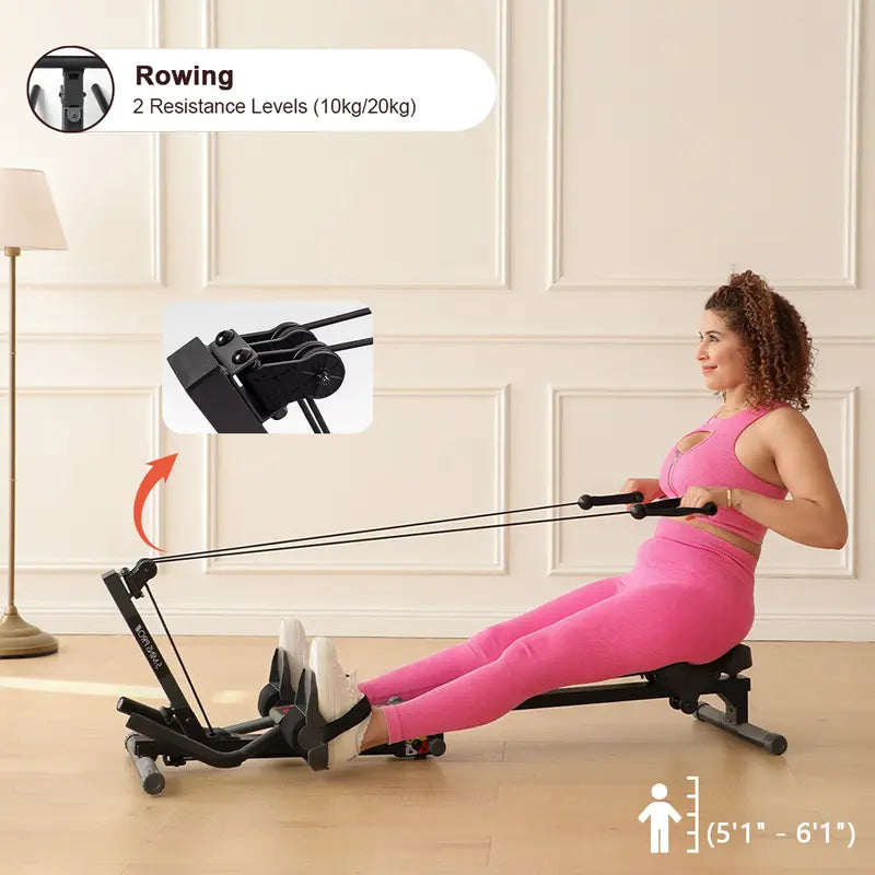 Last Day Special Sale $39.99-3 in 1 Combine Rowing Machine
